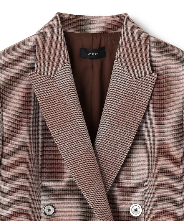 JOSEPH ウールクレープ　ジャケット Mahogany
