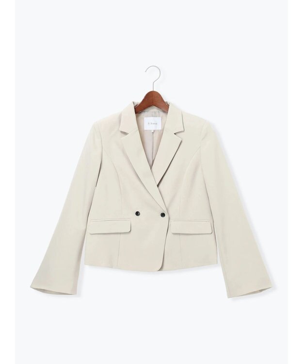 Te chichi フレア袖クロップトテーラードジャケット【AOYAMA FASHION ASSOCIATION × Te chichi】 ベージュ