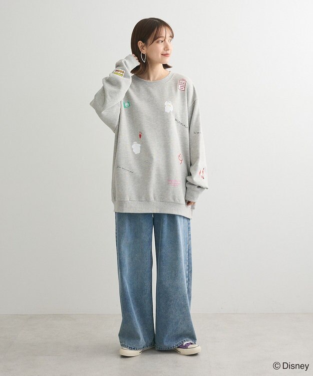 Green Parks １０ｔｈベイマックス／ランダムロゴプルオーバー Gray Mixture