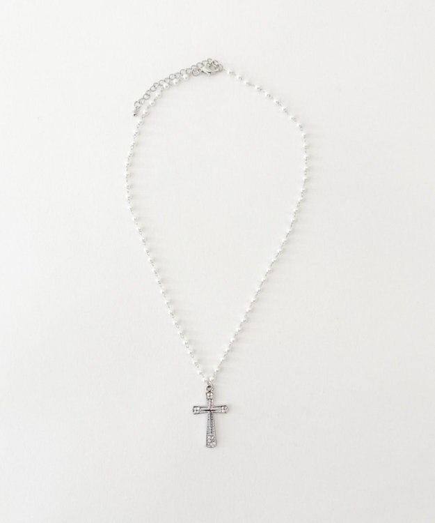 WEGO Lクロスモチーフパールチェーンネックレス 柄5