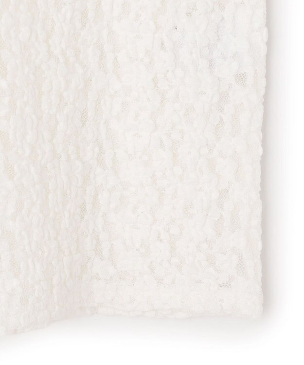 23区 【先行予約】リンクルレースジャージー 5分袖 TEE ホワイト系