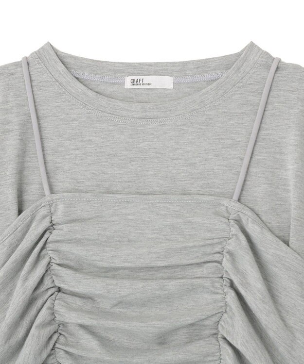 CRAFT STANDARD BOUTIQUE 2点セット ビスチェレイヤードプルオーバー Gray Mixture