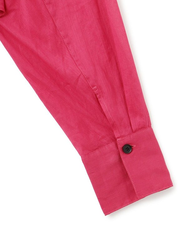 ICB 【洗える】ラミーコットンボイル シアーシャツ フューシャピンク系