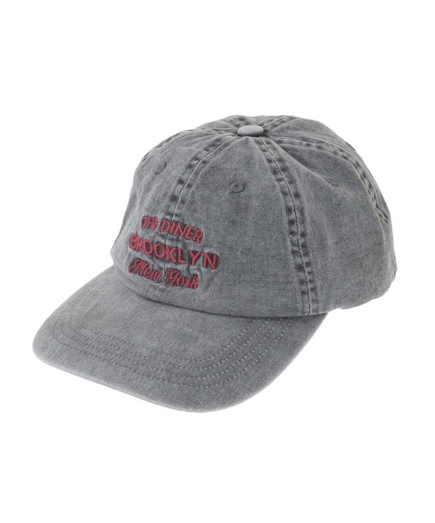 AMERICAN HOLIC 刺繍ロゴピグメントキャップ Charcoal Gray