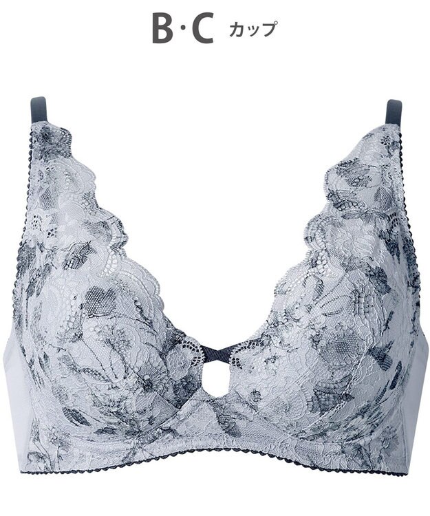 WACOAL 【重力ケアブラ】 ノンワイヤーブラ バストを重力から守る まる胸をキープ ラクなつけごこち Gカップまで対応 大きいサイズ レディース BXB194 /ワコール チャコールグレー