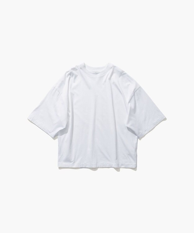 ATON SUVIN 60/2 | ワイドスリーブＴシャツ WHITE