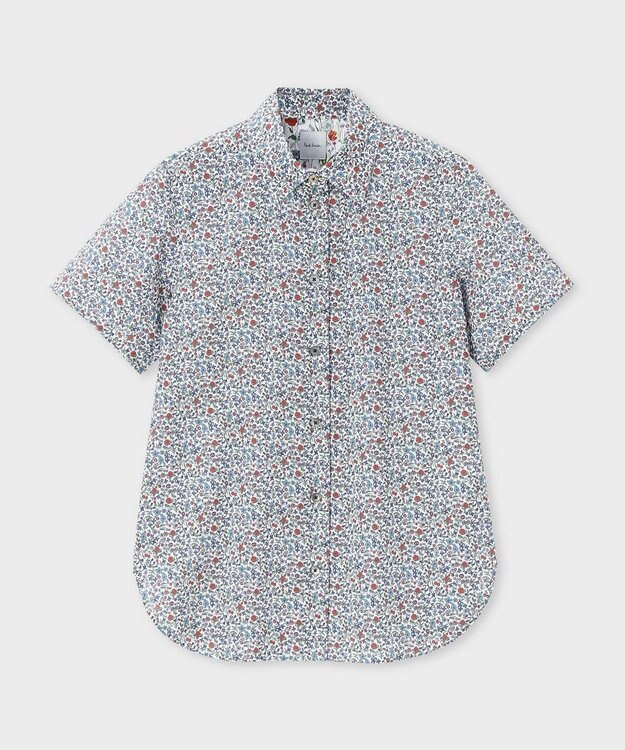 Paul Smith リバティプリント 半袖シャツ オフホワイト