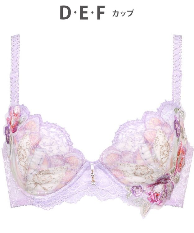 Wing ブラジャー Wing Lesiage ふっくら、まる胸メイク 背中すっきり 【2910シリーズ】 ブラ PB2910 ウイング／ワコール パープル