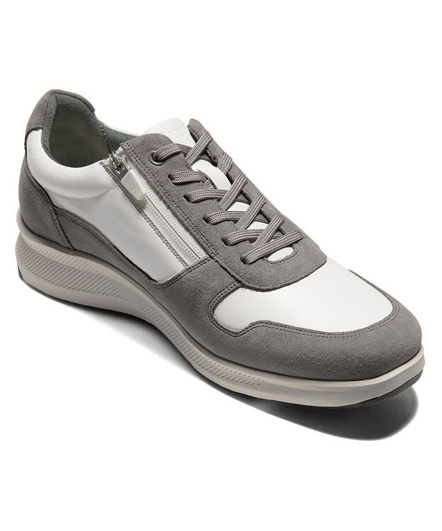 ASICS WALKING ペダラ スポーツ メンズ 3E オフホワイト×グレー(起毛)