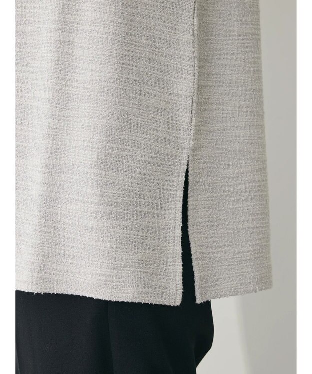 Green Parks ＳＥＴ２点　カットツイードベスト＋プルオーバー Light Gray