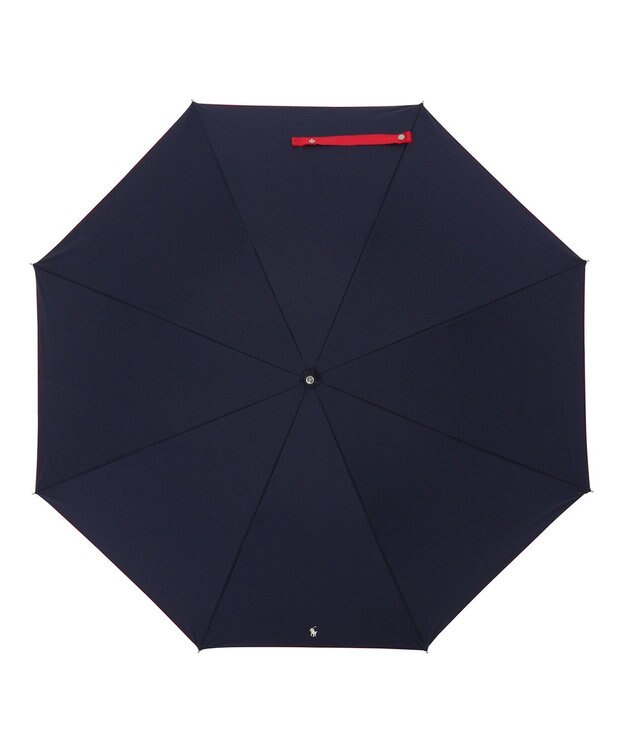 MOONBAT POLO RALPH LAUREN 晴雨兼用日傘 長傘 ワンポイントPP 一級遮光 遮熱 UV ディープブルー
