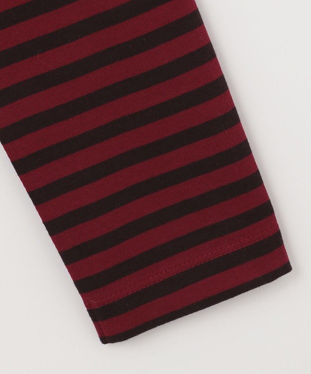 自由区 【洗える/セットアイテム】マルチWAYコンビ ニットポンチョ×プルオーバー ブラウン系ボーダー