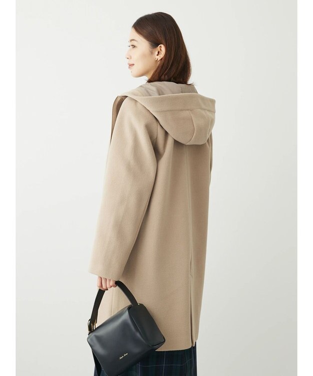 Green Parks ２ｗａｙフード取り外し比翼コート Beige