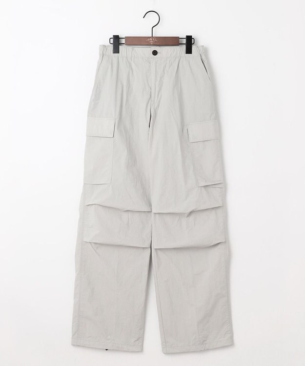 JOSEPH ABBOUD MOUNTAIN 【CREA掲載・レディースシルエット・ECO撥水/抗菌性/軽量】タスランワッシャー クライミングカーゴ パンツ ライトグレー系