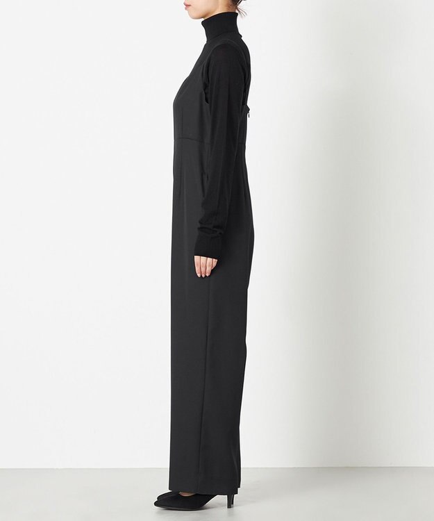 NAVE 【Nave】ウールポリエステルツイル オールインワン ブラック系