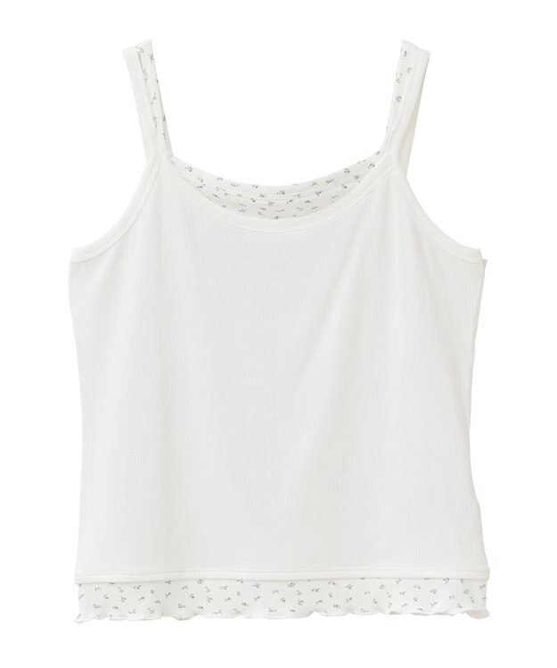 earth music&ecology レイヤードキャミソール Ivory