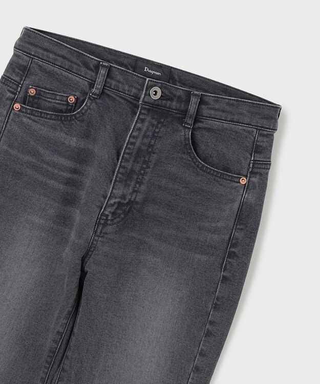 GRACE CONTINENTAL スリムブラックデニムパンツ ブラック