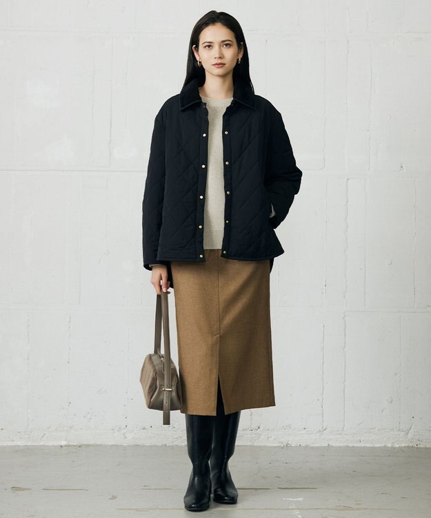 自由区 S 【カタログ掲載】ウールカシミヤブレンドスパンコールラグランスリーブ ニット ベージュ