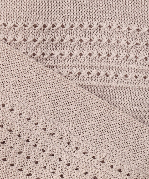 J.PRESS LADIES L 【洗える】PATTERN ニット ベスト ベージュ系