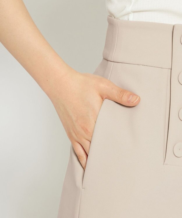 uncrave 【撥水・洗濯機洗い可】プルーフ ダブルクロス ワイド パンツ（uncrave WHITE） グレージュ