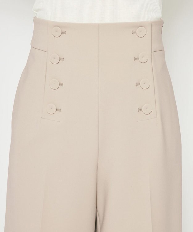 uncrave 【撥水・洗濯機洗い可】プルーフ ダブルクロス ワイド パンツ（uncrave WHITE） グレージュ