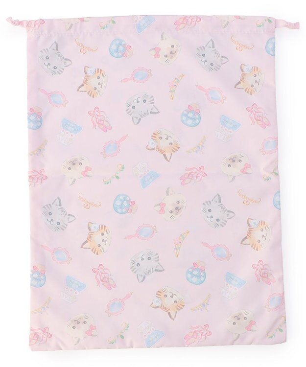 Chacott Cat巾着L ロイヤルピンク