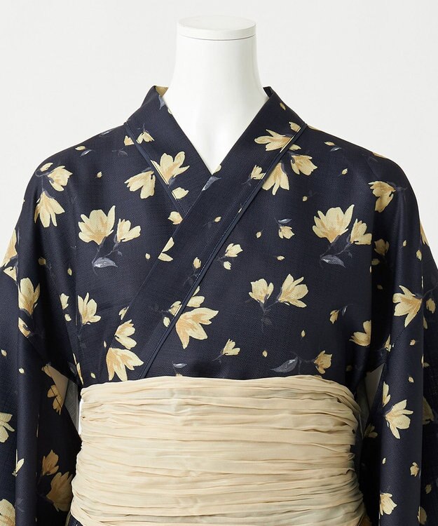 ANY SIS 【着付け簡単5点セット】2WAY セパレート浴衣セット ネイビー系