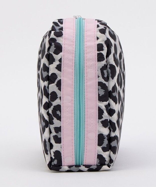 LeSportsac EXTRA LARGE RECTANGULAR COSMETIC/ニュートラルレオパード/ライラック ニュートラルレオパード/ライラック