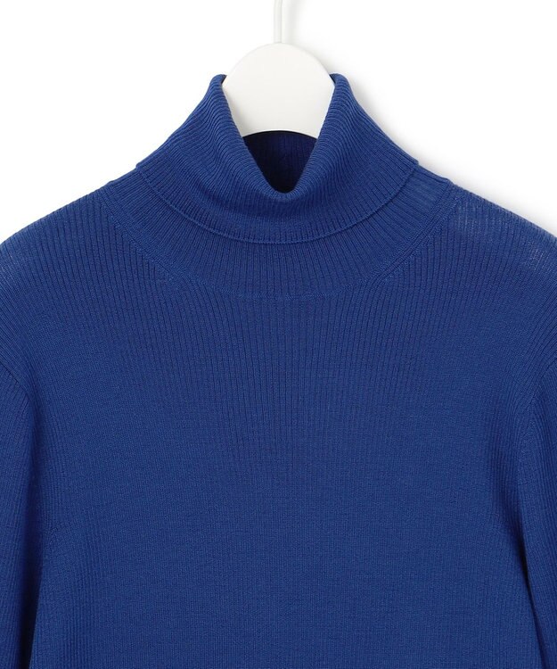 ICB 【CLASSY.1月号掲載・新色追加・洗える】エクストラファインメリノ タートルネックプルオーバー ロイヤルブルー系