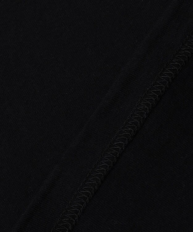 ANY KIDS 袖ギンガム 七分袖 Tシャツ ブラック×ブラックギンガム