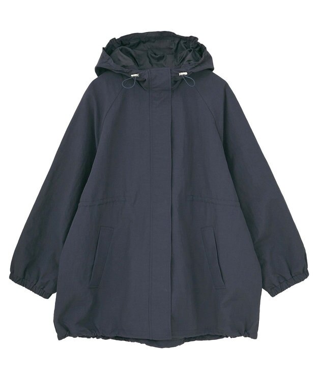 Green Parks 撥水加工ミディ丈マウンテンパーカー Navy