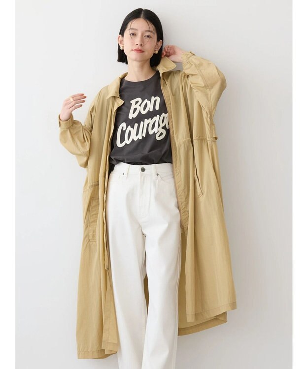 AMERICAN HOLIC 撥水加工ナイロンコート Beige