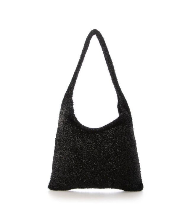 UNBILLION カシュカシュ cachecache / シャギーラメワンハンドルトートバッグ ブラック