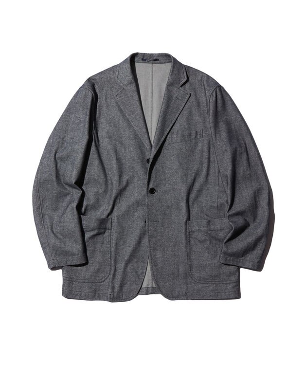 J.PRESS MEN 【THE SHACKET】カシミヤライクコットン ジャケット ネイビー系