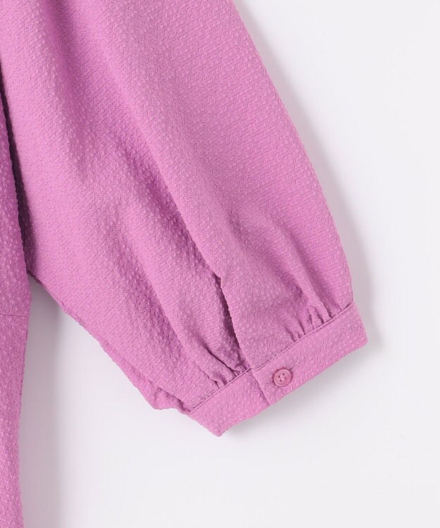 SHARE PARK LADIES ソフトタッチギャザーブラウス ピンク系