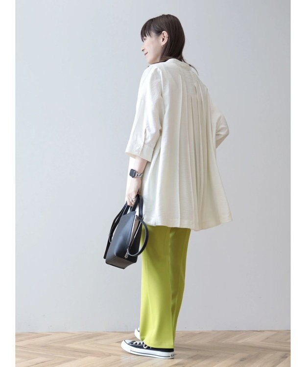 AMERICAN HOLIC 接触冷感バンドカラーチュニック Ivory