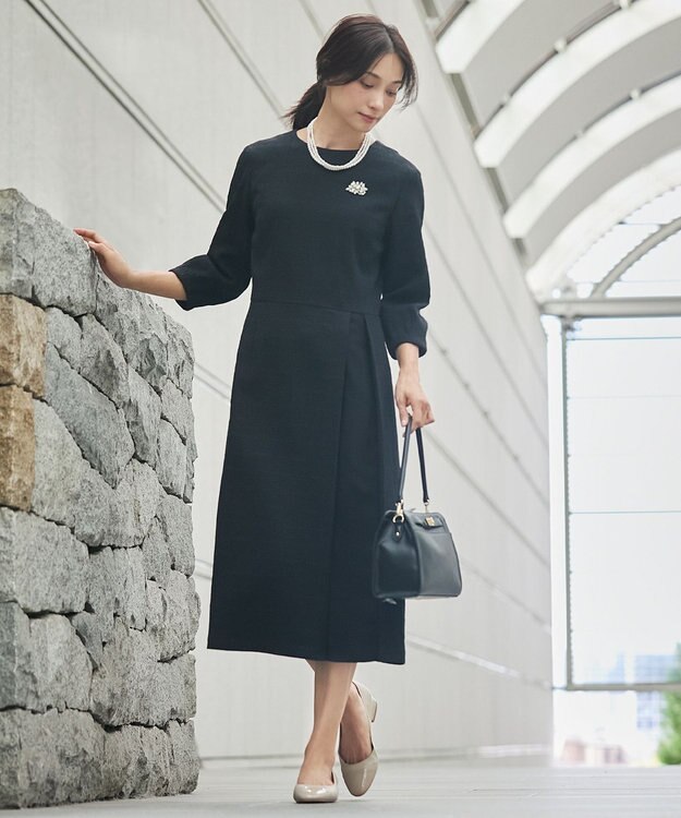 J.PRESS LADIES ビジューパール ブローチ ゴールド系