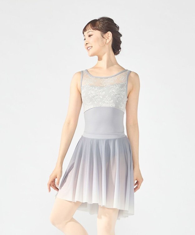 Chacott ノースリーブレオタード グレー