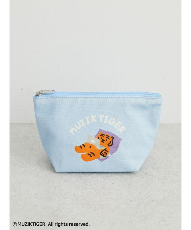 Green Parks ムジークタイガー／マチつきポーチ Blue