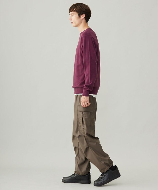 UNFILO MENS レザーライク カーゴパンツ [24年春夏商品] モカ