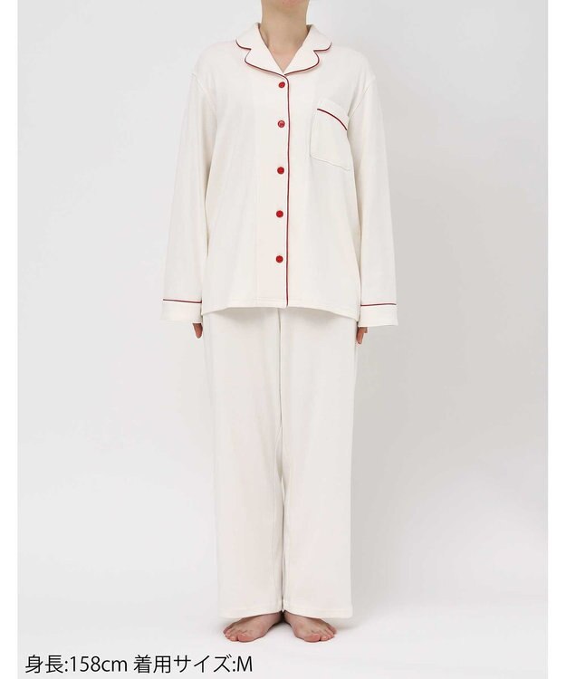 une nana cool 【綿100%】メリークリスマス！パジャマ MADE WITH LIBERTY FABRIC ホワイト