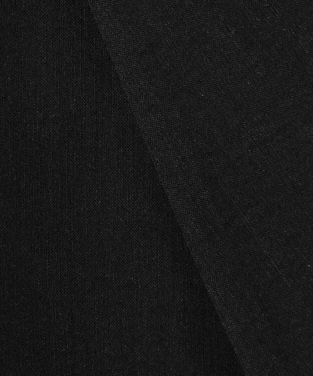 23区 【STORY7月号掲載】リネンレーヨンストレッチ ダブル ジャケット ブラック系