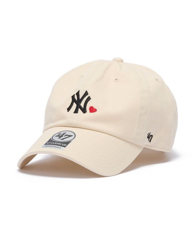 WEGO 【ユニセックス着用ITEM】＇47　CLEAN　UP　MLB　MINI　HEART ナチュラル
