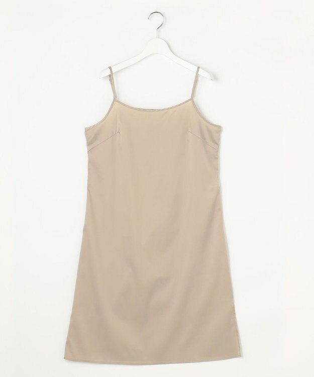 自由区 ビスコースナイロンドビーストライプ ワンピース ベージュ系