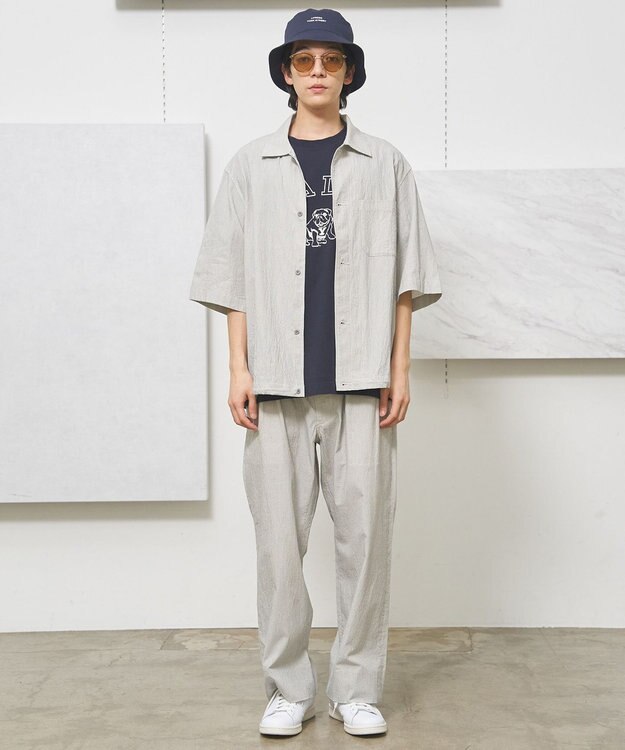 UNISEX】コットンリネンイージーストライプ パンツ / J.PRESS UNISEX】コットンリネンイージーストライプ パンツ / J.PRESS