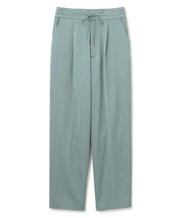 uncrave 【洗える】サテン ドロストパンツ（uncrave STANDARD） アッシュブルー