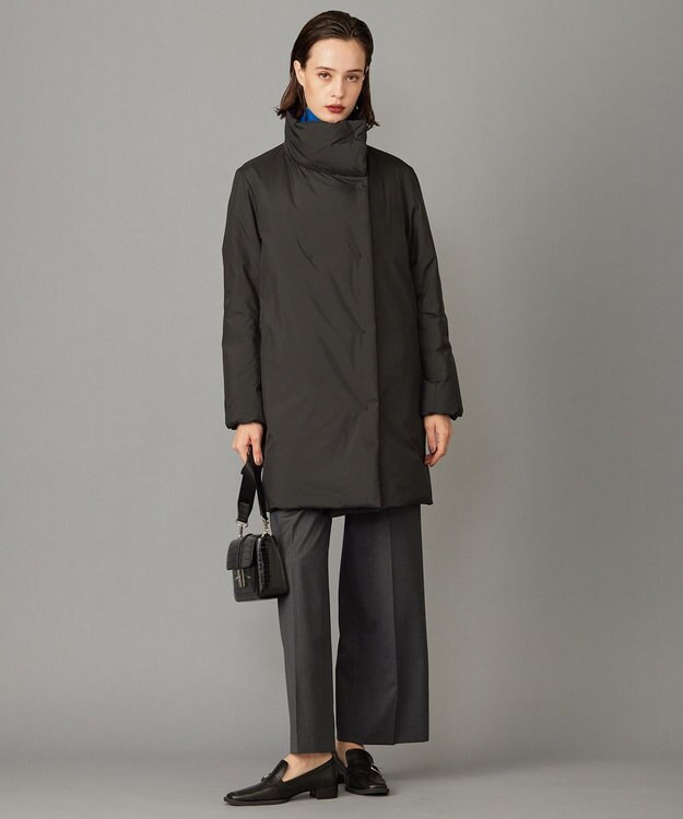 ICB L ADSダウン スタンドカラーコート ブラック系