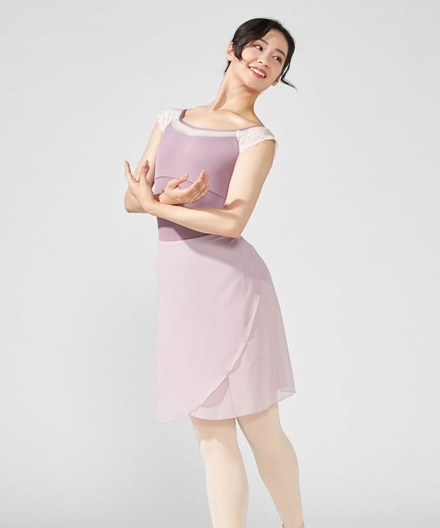 Chacott フレンチスリーブレオタード ライラック