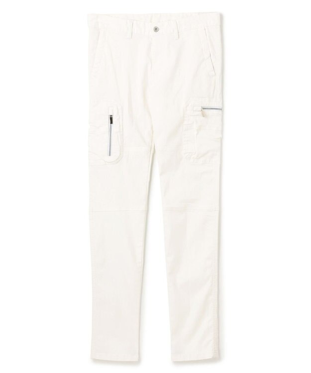 JOSEPH HOMME 新色・新型【抜群のストレッチ性/光沢素材】ハイパワーソフトストレッチ デザインパンツ/ STICK DESIGN ホワイト系