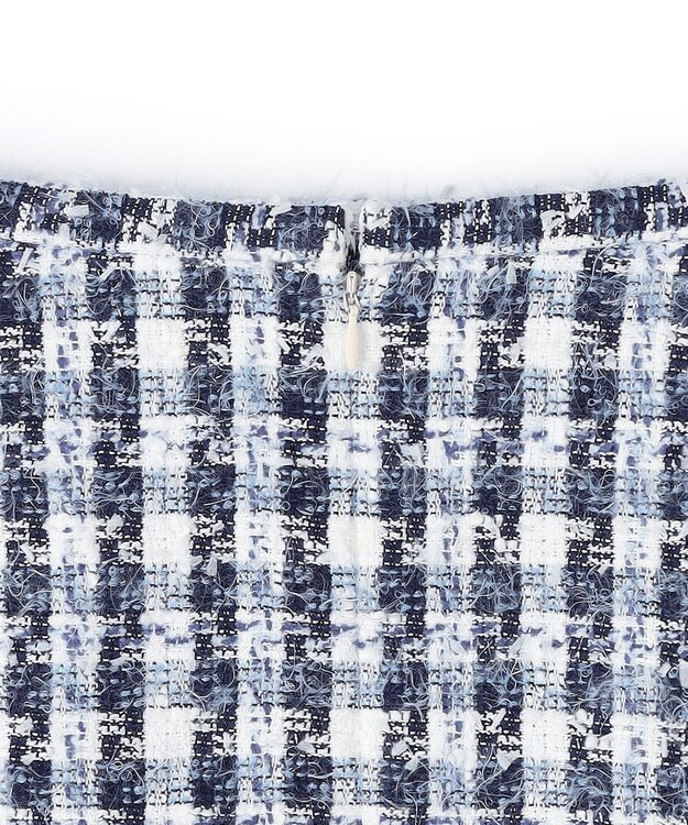 BEIGE， BERYL / ファンシーツイード Iラインスカート Navy Mix